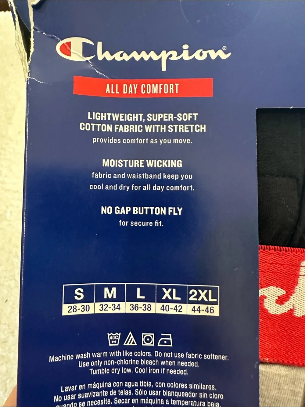 Champion Men’s All Day Comfort Cotton Stretch Boxer Briefs